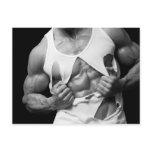 Ripped Tank Top Notecard Postcards