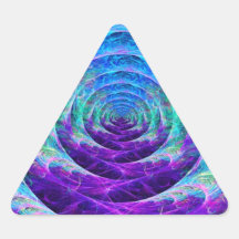 Ripple Effect Triangle Sticker