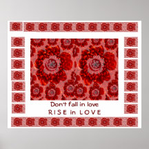 RISE in Love - Don't FALL in love Poster