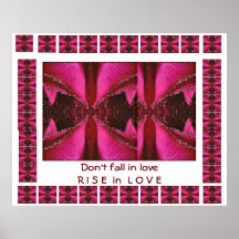 RISE in Love - Don't FALL in love Posters