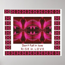 RISE in Love - Don't FALL in love Posters