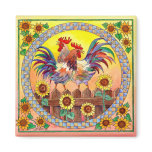 RISE & SHINE ROOSTERS by SHARON SHARPE Fridge Magnets
