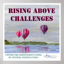 Rising Above Challenges- Hot Air Balloons Print
