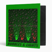 Rising Bubbles Green/Red Binder