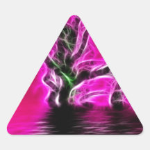 Rising from the depths triangle sticker