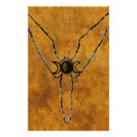 rising goddess invert oil stationery design