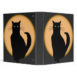 Rising Moon Cat Silhouette Binder