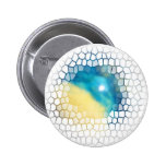 Rising Star Abstract CricketDiane Art & Design Pinback Button