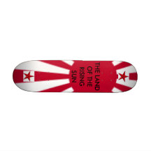 Rising sun custom skateboard