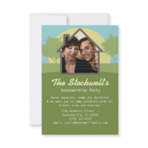 Rising Sun Photo Template Housewarming Party Personalized Invitation