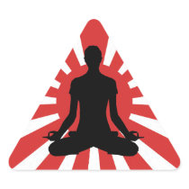 Rising Sun Yoga 4 meditation Pyramid stickers