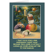 Risk assessment Christmas Greeting Card