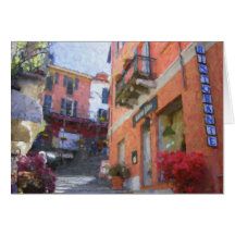 "Ristorante Bilacus, Bellagio" Greeting Card