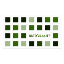 RISTORANTE (mod squares) Business Card Template