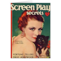 Rita La Roy 1930 magazine cover color Card