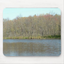 River and tree mouse pad