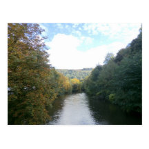 River Derwent in Derbyshire Post Card