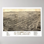 River Falls, WI Panoramic Map - 1880 posters