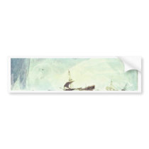 River Landscape With Cattle Herd By John Sell Cotm Bumper Stickers