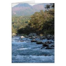 River & Mountains Greeting Cards