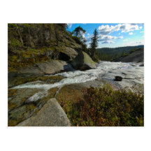 River Off A Cliff Post Card