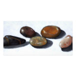RIVER ROCKS, STONES: OIL PASTEL ART photo cards