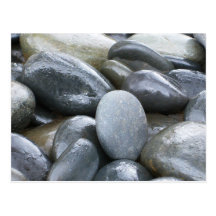 River Rocks Zen Postcard