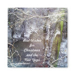 River Snow Scene Magnet