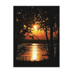 River sunset post card