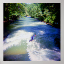 River Surfing, Munich Print