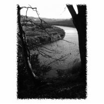 River Taw. Black and White. Photo Cutouts