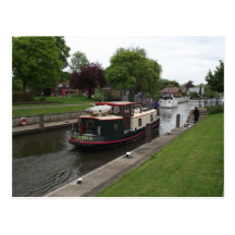 River Thames at Chertsey Lock Postcard
