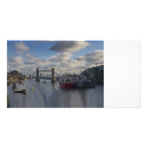 River Thames Waterfall Personalized Photo Card