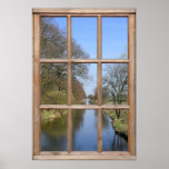 River View from a Window Posters