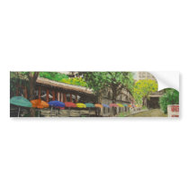 River Walk San Antonio, TX Painting Bumper Stickers