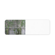 Riverbank wall, River Thames, London Return Address Labels