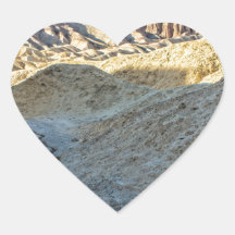 Riverbed view of Zabriskie Point Landscape Format Sticker