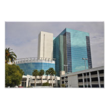 Riverside office tower photo print