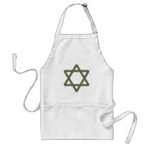Rivet Star of David for Jewish Celebrations Apron