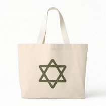 Rivet Star of David for Jewish Celebrations Canvas Bags