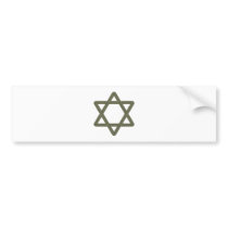 Rivet Star of David for Jewish Celebrations Bumper Sticker