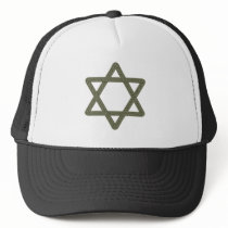 Rivet Star of David for Jewish Celebrations Mesh Hats