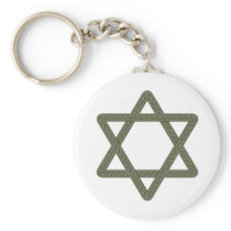 Rivet Star of David for Jewish Celebrations Key Chain