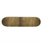 rivetted grungy gold metal plate skate decks