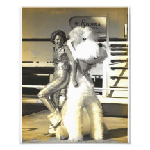 Riviera Girl With Poodle Photograph