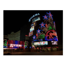 Riviera Las Vegas Double Image Postcards