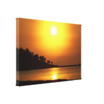 Riviera Maya Cancun Mexico Caribbean Sea Sunrise Gallery Wrap Canvas