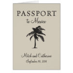 Riviera Maya Mexico Passport Wedding Invitation Greeting Card