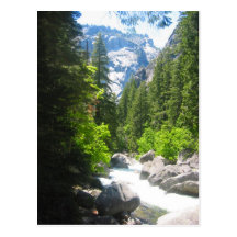 rivière de yosemite carte postale