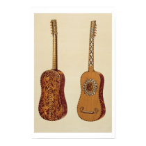 Rizzio Guitar, from 'Musical Instruments' (coloure posters